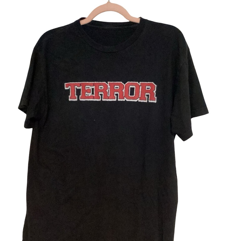 Terror Black Tee with Red Logo